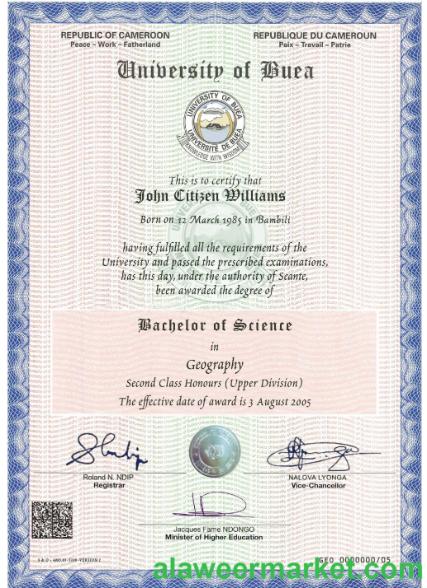Cameroon university certificate